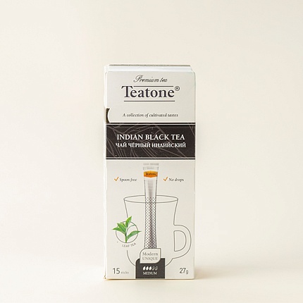 Чай Teatone Черный индийский, 15 стиков
